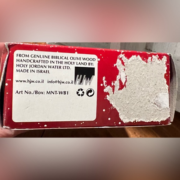 Genuine Olive Wood Small Nativity Scene Ornament Israel Holy Land In Box - Picture 9 of 14